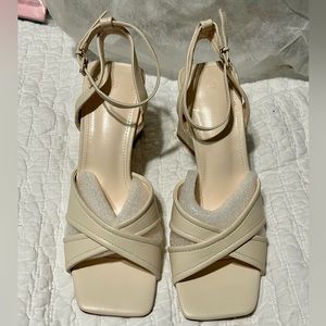 Womens Open Toe Ankle Strap High Block Chunky Heels Sandals Sexy Pumps Shoes